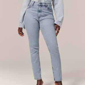 Abercrombie 90s slim straight ultra high rise // curve love